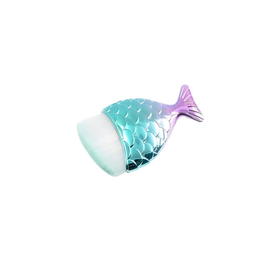 Sminkborste, Mermaid - Turkos, vinklad