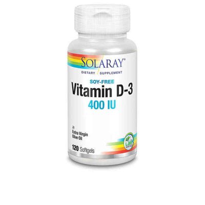 Pärlor Solaray D3-vitamin (120 uds)