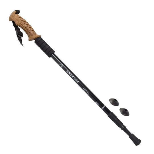 Vandringsstav, Korkhandtag - 65 - 135 cm