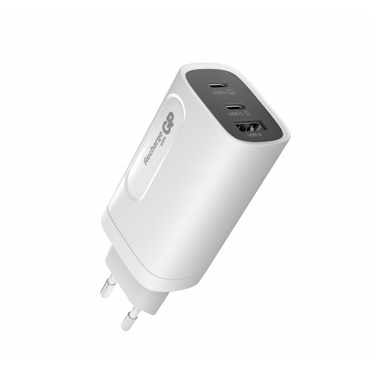GP GaN laddare 2 USB-C 1 USB-A 65W