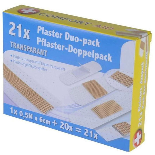 Plåster - 21-pack - Transparent