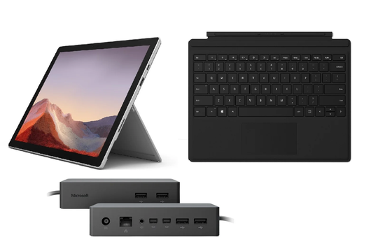 Microsoft Surface Pro 7 (2019) i5 8GB 128SSD, tangentbord och docka |Som ny|