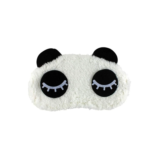 Blundande Panda, Fluffig Sovmask för resor och avslappning