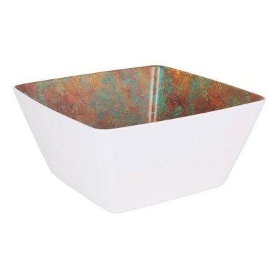 Salladsskål Viejo Valle Goji Melamin Vit (25 x 25 x 12 cm)
