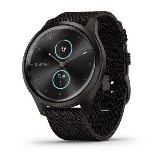 Garmin VivoMove Style 42mm - Svart/Nylonarmband