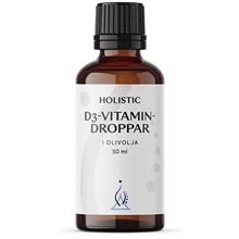 D3-vitamin droppar i olivolja 50 ml