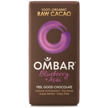 Ombar Chokladkaka 35 gram Acai-Blueberry