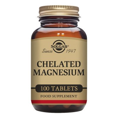 Chelated Magnesium Solgar (100 tabletter)