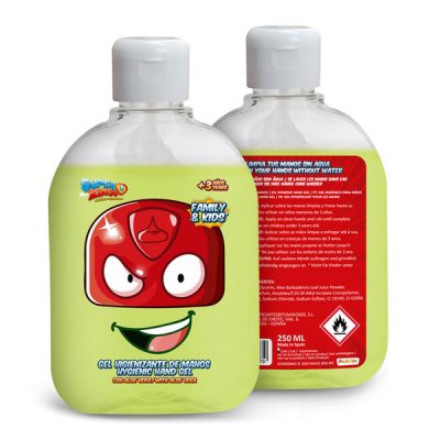 Hydroalkoholisk gel SuperThings (18 uds)