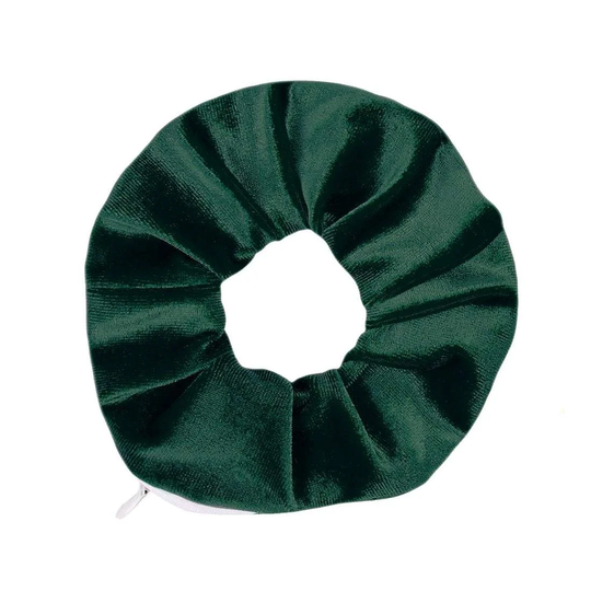 Scrunchie med Ficka - Grön