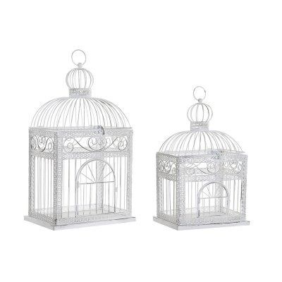Bur DKD Home Decor Vit Metall (28 x 20 x 54 cm)