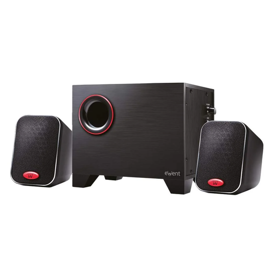 2x Stereohögtalare med Subwoofer