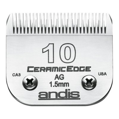 Rakblad Andis 10 Keramik Hund Stål Kolstål (1,5 mm)