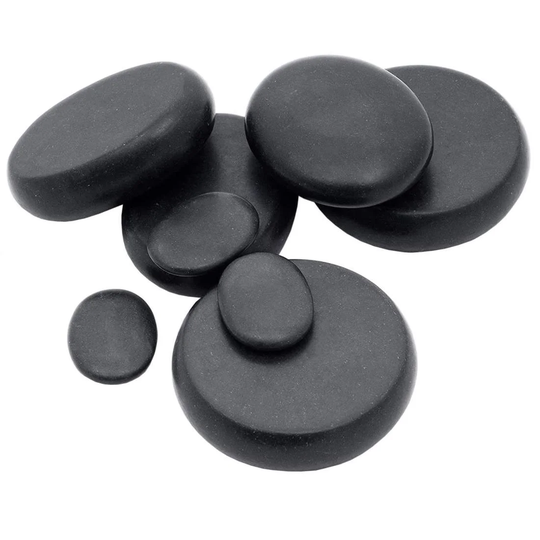 8x Massagestenar - Hot Stones