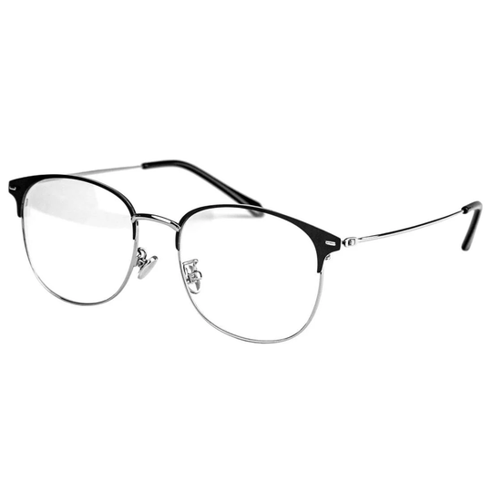 Anti Blue Light-Glasögon, Clubmaster - Svart / Silver